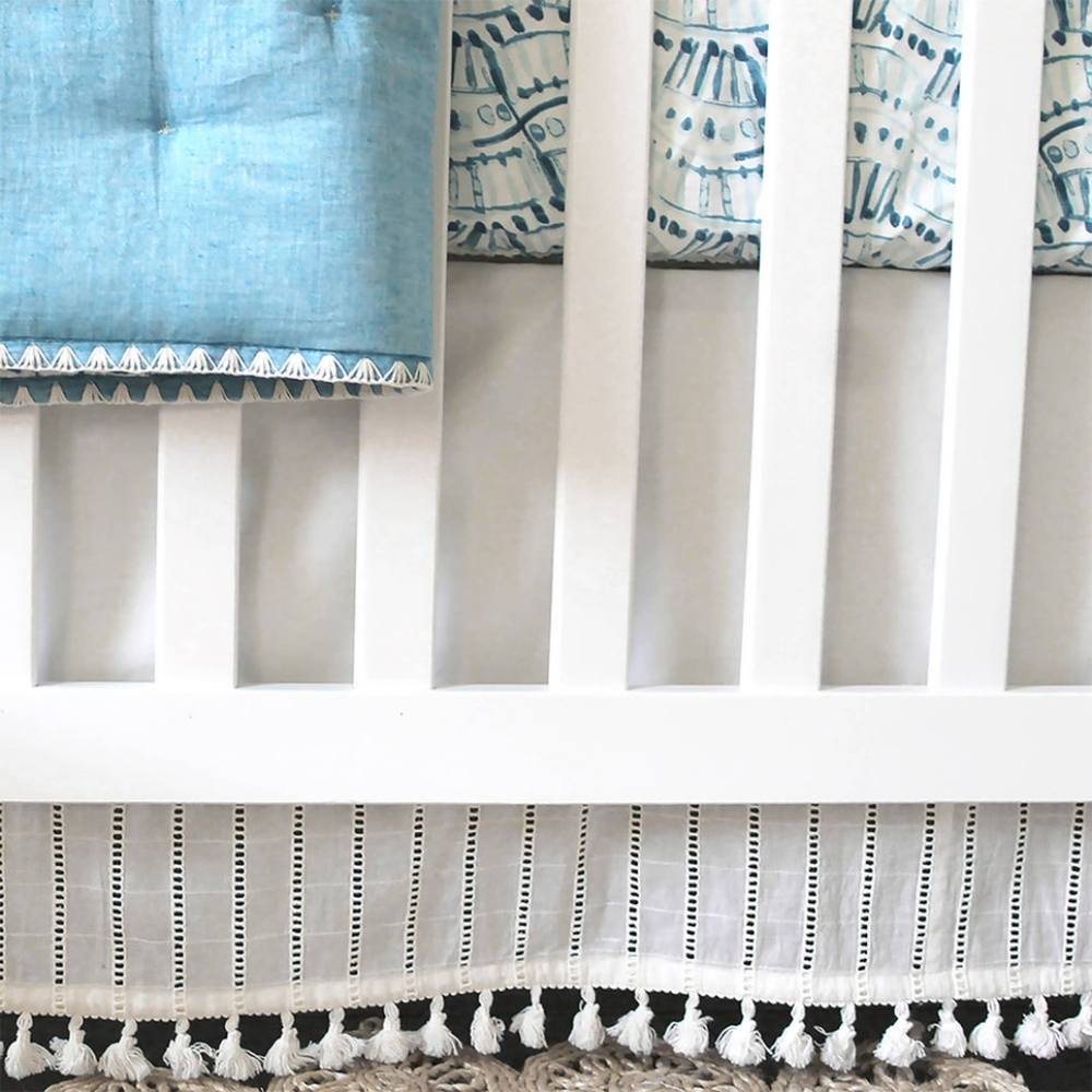 Crane Baby | Boho Crib Skirt
